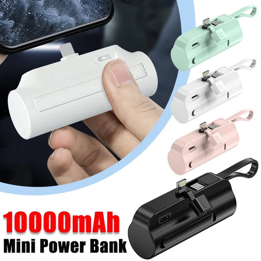 Mini Power Bank 10000 mAh - Ricarica Rapida